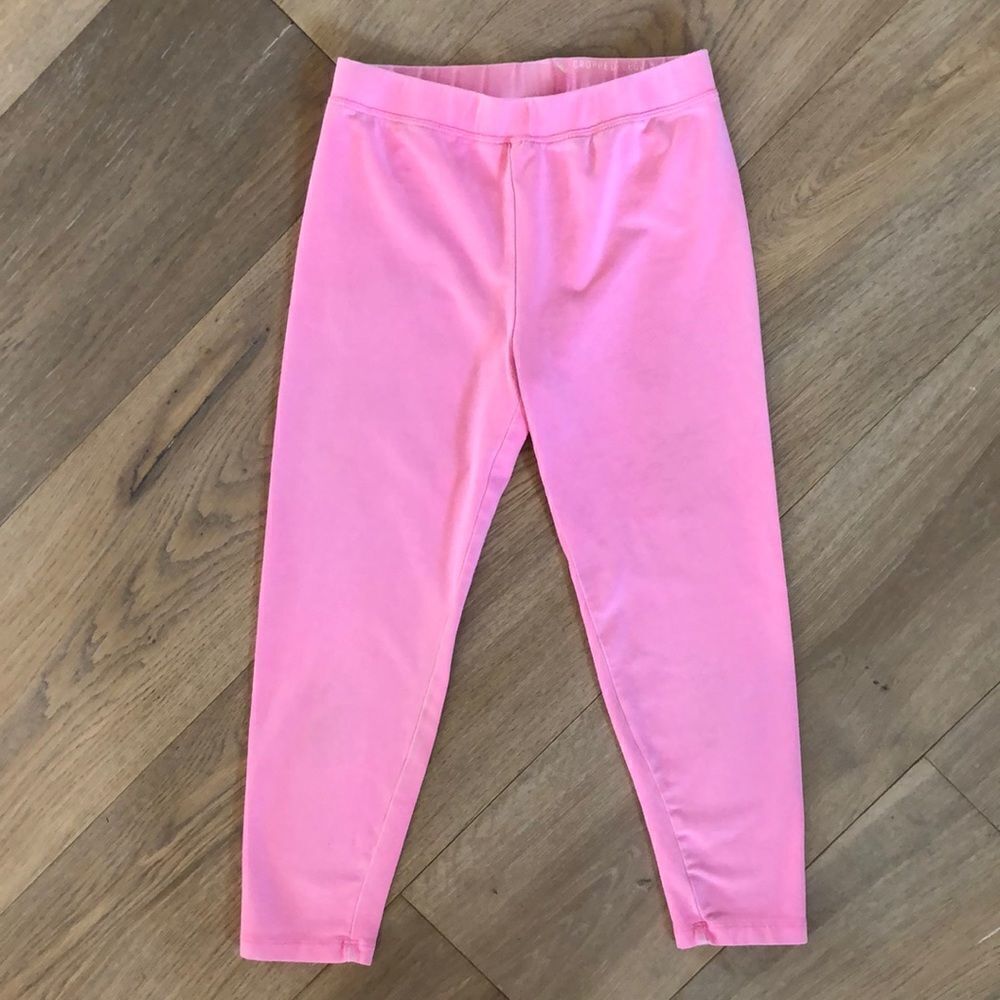 Crewcuts Everyday Pink Cropped Leggings, Girls 8
